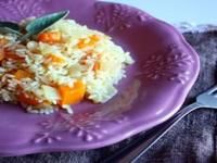 Отварной рис с тыквой